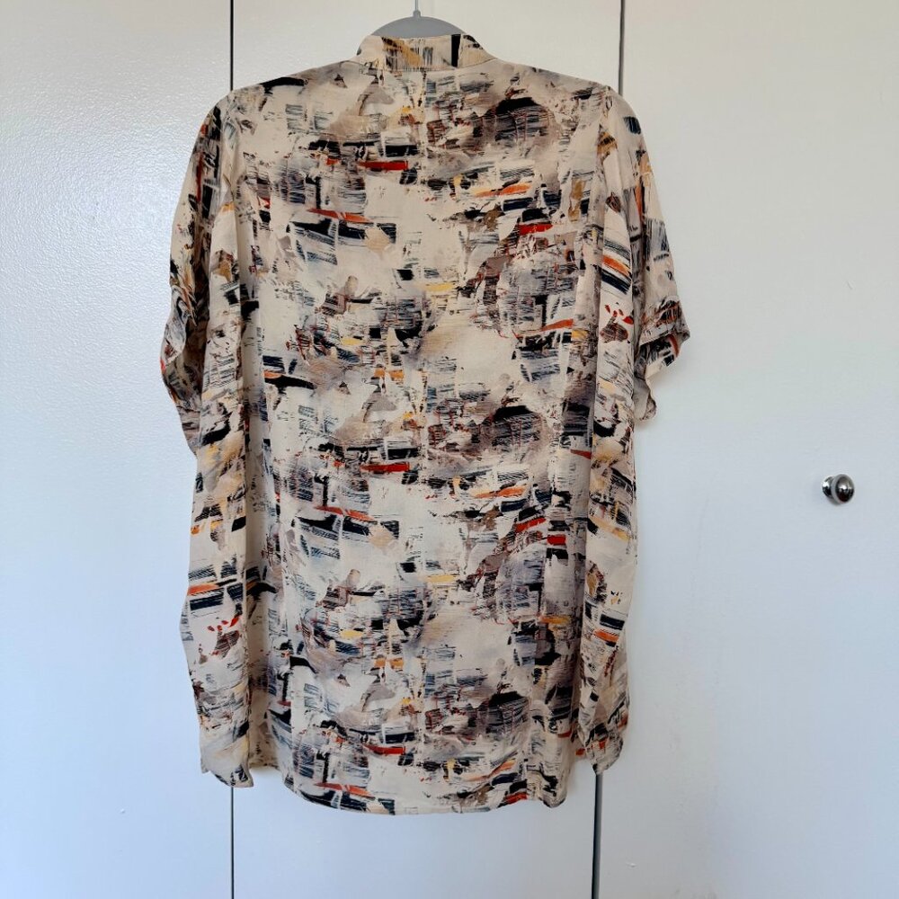 Allsaints Graphic Loose-fitting Button-down Blouse - Picture 3 of 5